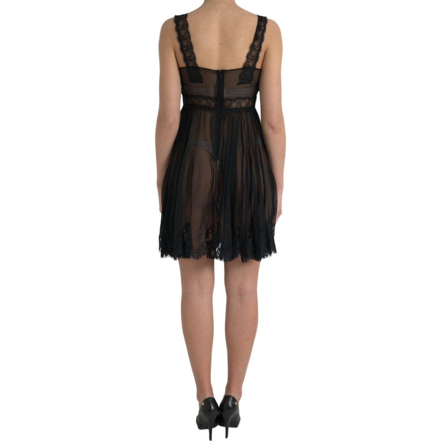 Dolce & Gabbana Elegant Chiffon Silk Blend Mini Dress Dolce & Gabbana