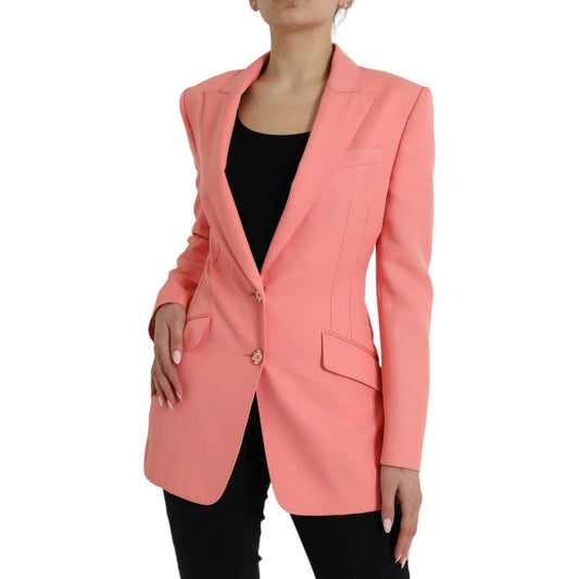 Dolce & Gabbana Chic Pink Peak Lapel Blazer Dolce & Gabbana