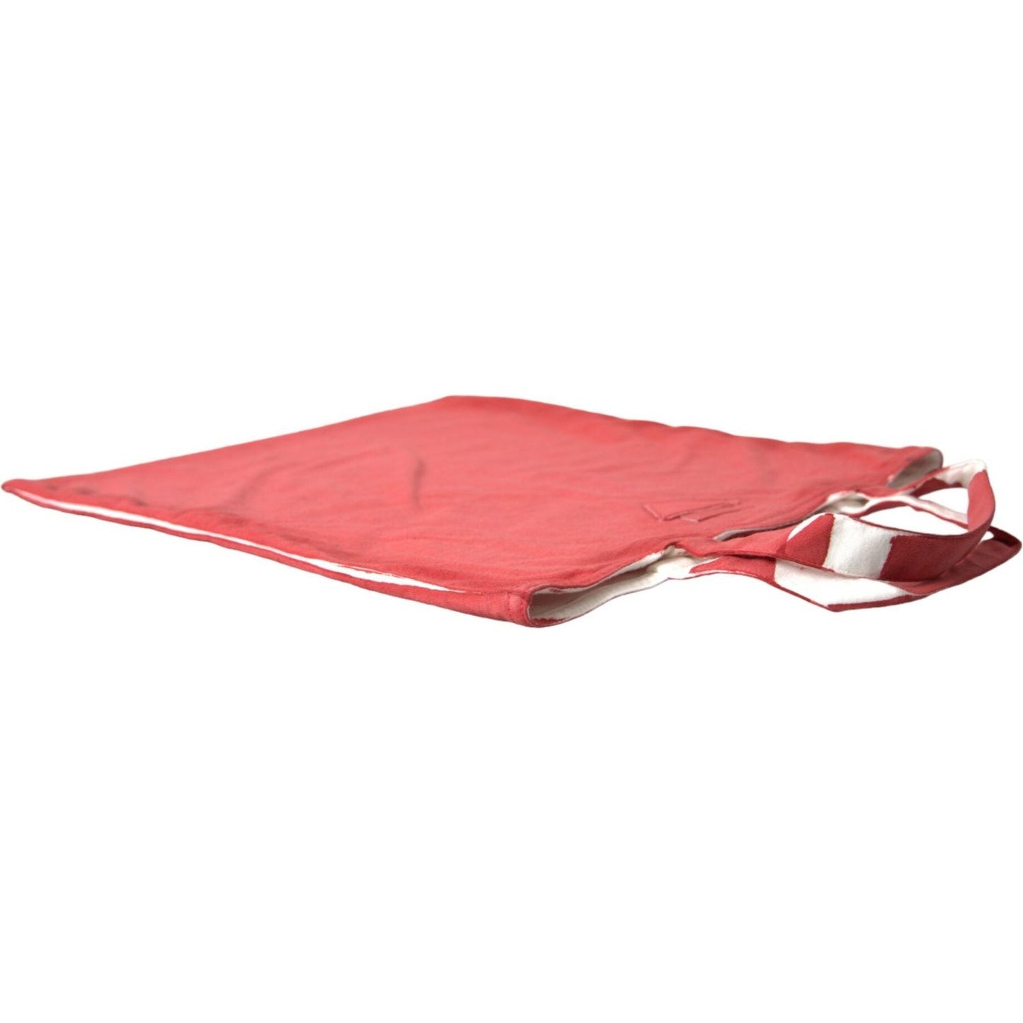 Prada Red Jersey Fabric Logo Shoulder Shopping Tote Bag