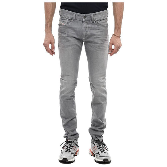 Gray Cotton Jeans & Pant