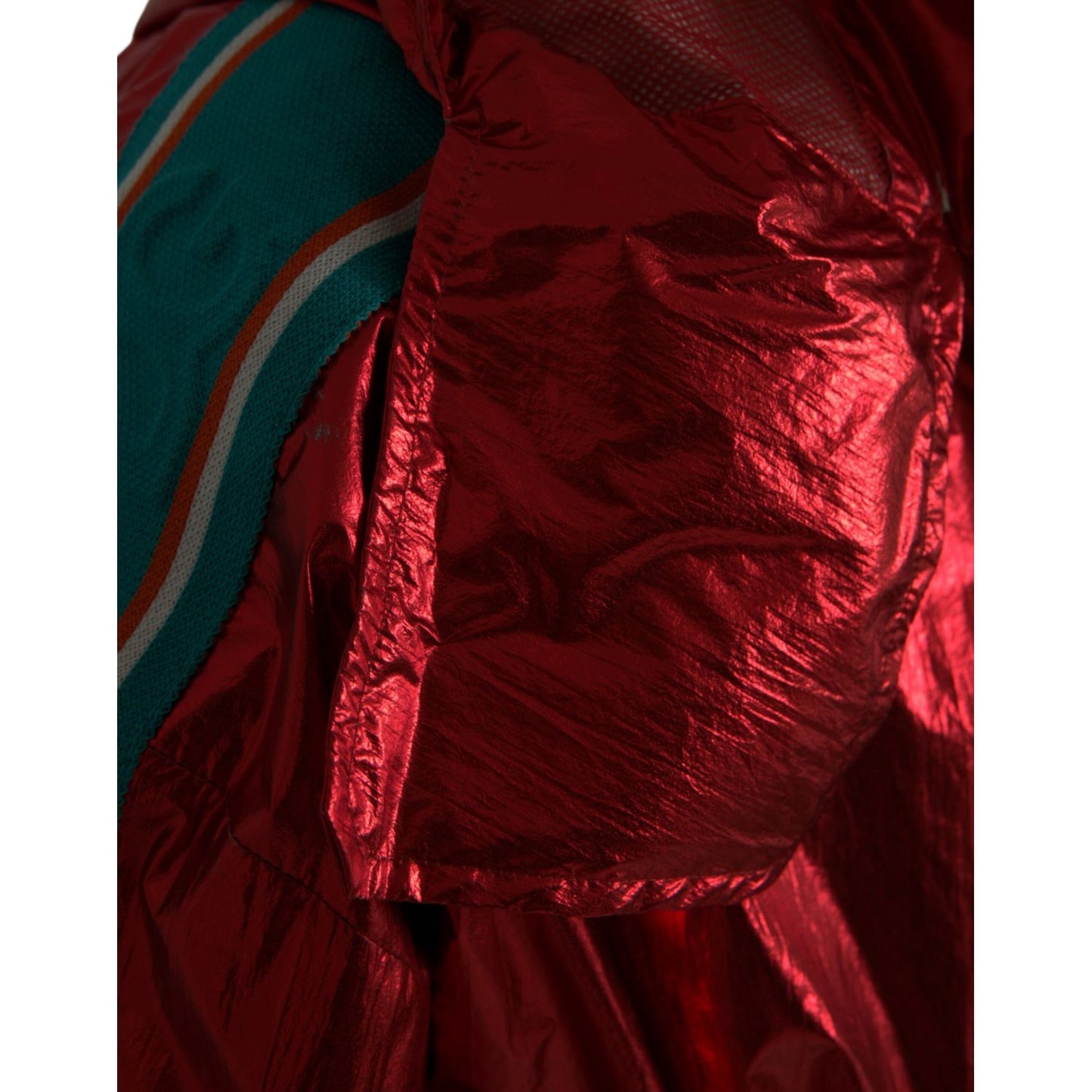 Dolce & Gabbana Red Nylon Hooded Pullover Sweatshirt Jacket 1728,67345645728,Clothing,Coats - Jackets & Coats - Clothing,Dolce & Gabbana,IT54 | XL,Jackets & Coats - Clothing,Jackets - Men - Clothing,Material: 100% Nylon,Men,New with tags,Red