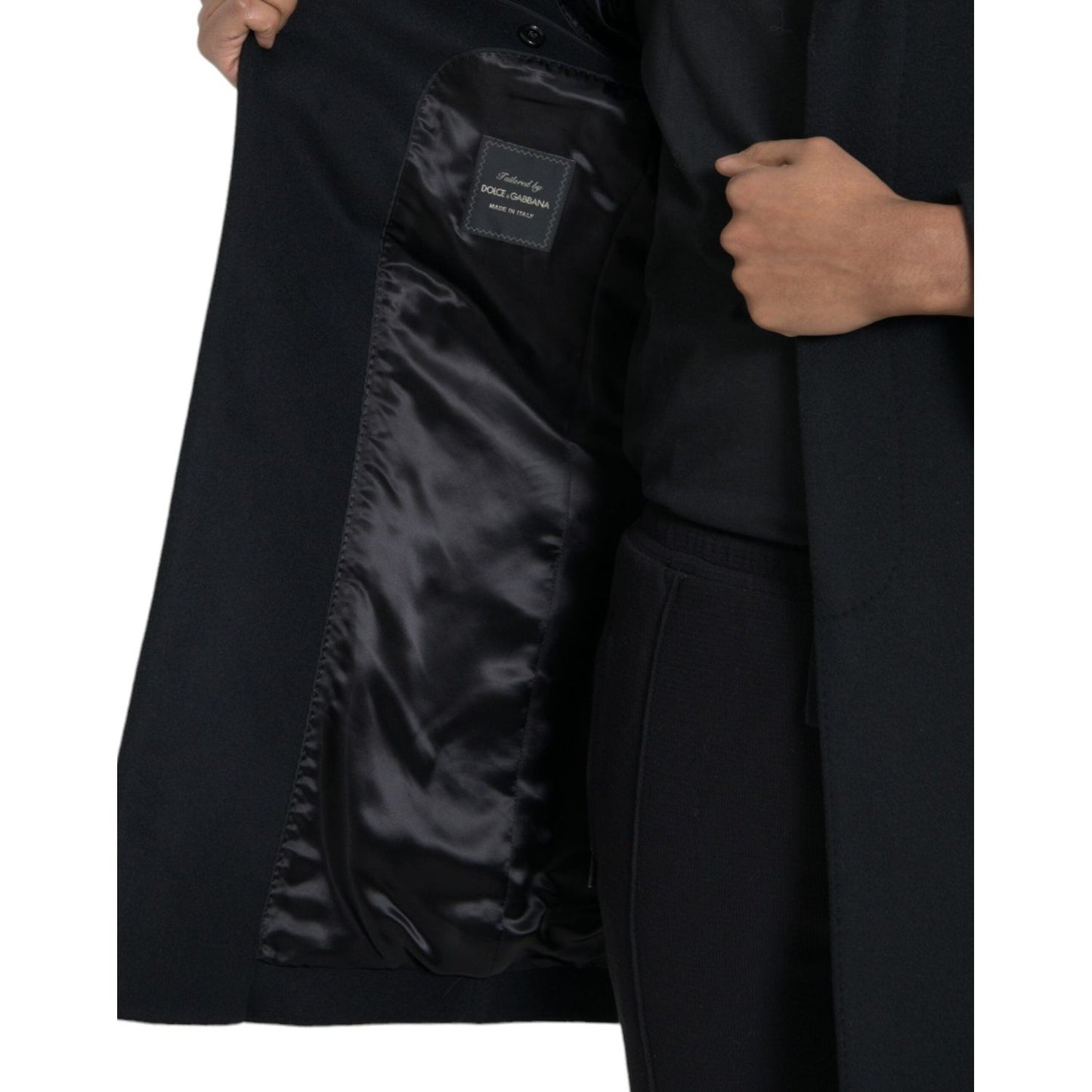 Dolce & Gabbana Black Single Breasted Trench Coat Jacket 1728,67345645728,Black,Clothing,Dolce & Gabbana,IT46 | S,Jackets & Coats - Clothing,Jackets - Men - Clothing,Material: 90% Virgin Wool 10% Cashmere,Men,New with tags,Trench Coats - Jackets & Coats -