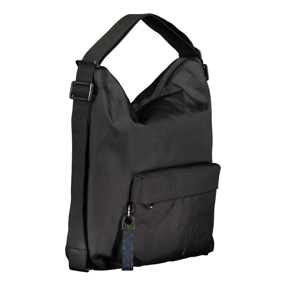 Front view with bag zipped and handles upright.