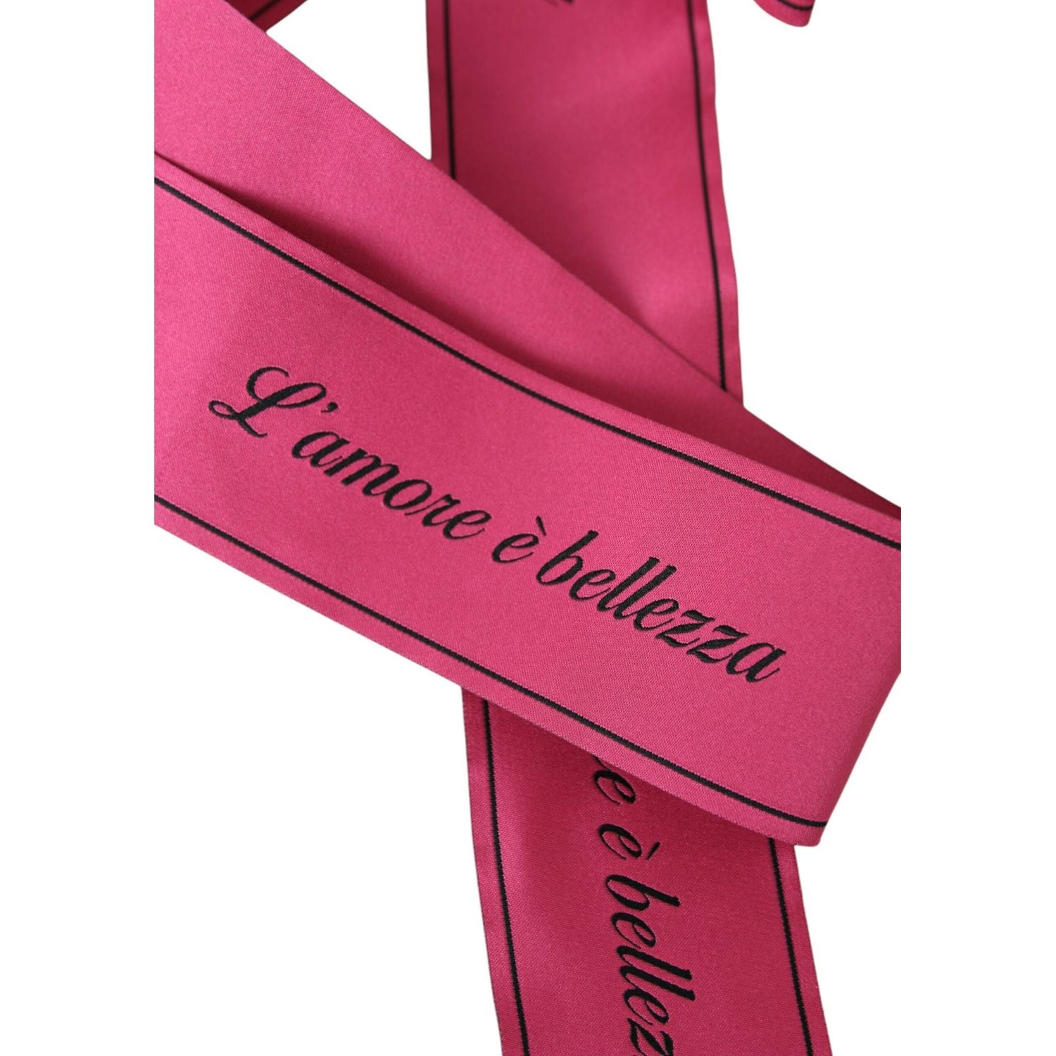 Dolce & Gabbana Pink L'Amore E'Bellezza Waist Belt