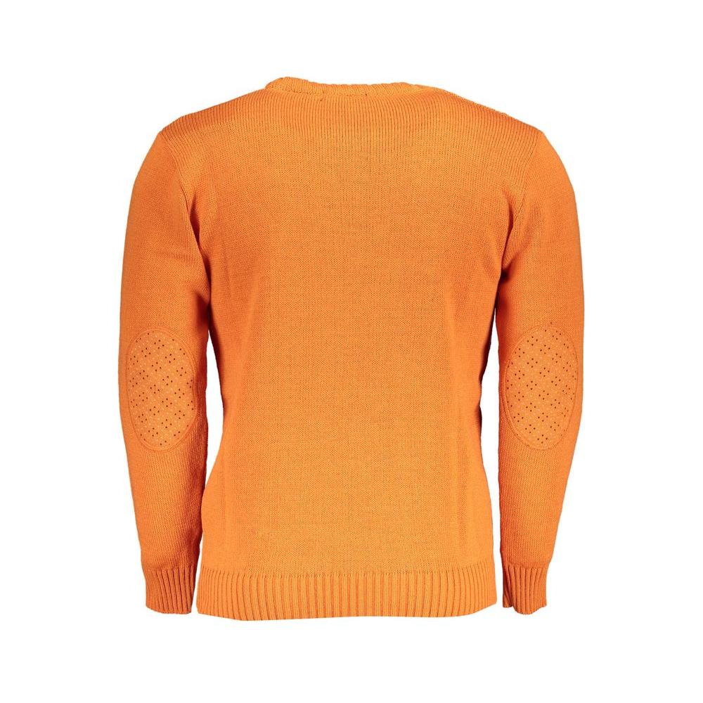 U.S. Grand Polo Orange Fabric Sweater U.S. Grand Polo