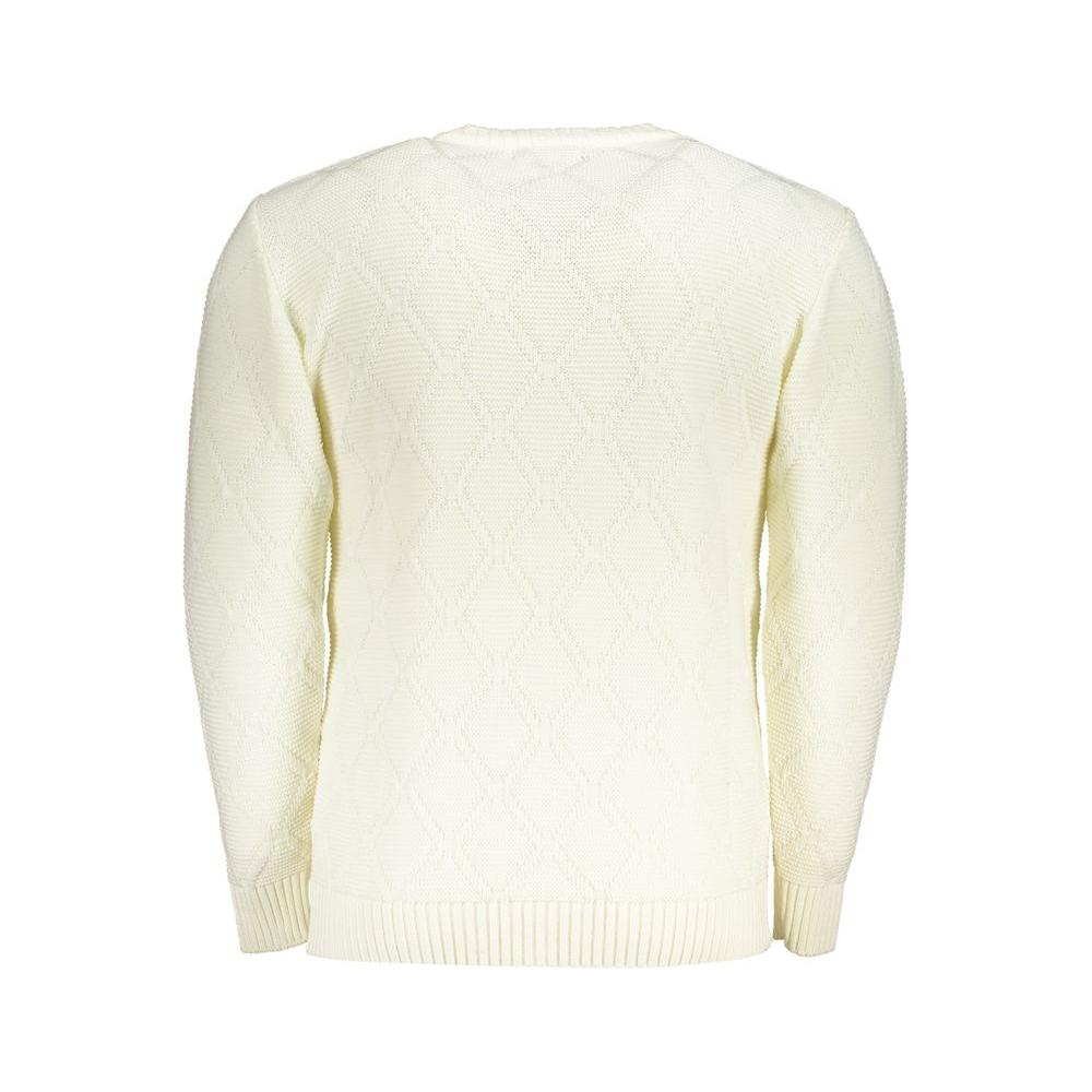 U.S. Grand Polo White Fabric Sweater U.S. Grand Polo