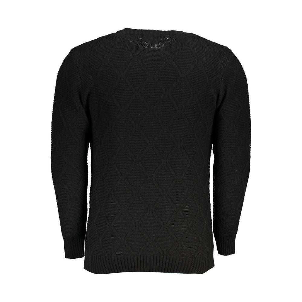 U.S. Grand Polo Black Fabric Sweater U.S. Grand Polo