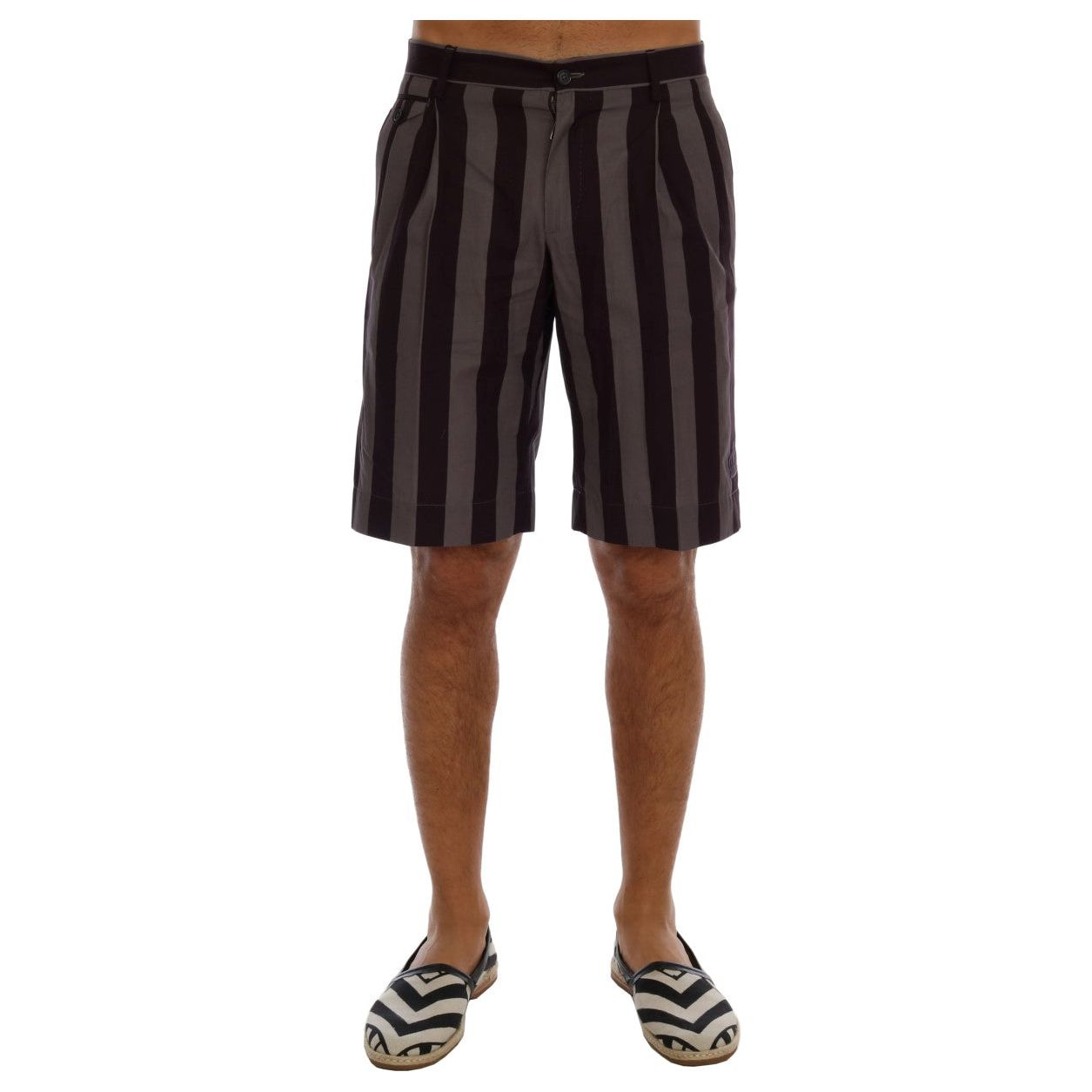 Casual Striped Cotton Shorts Dolce & Gabbana