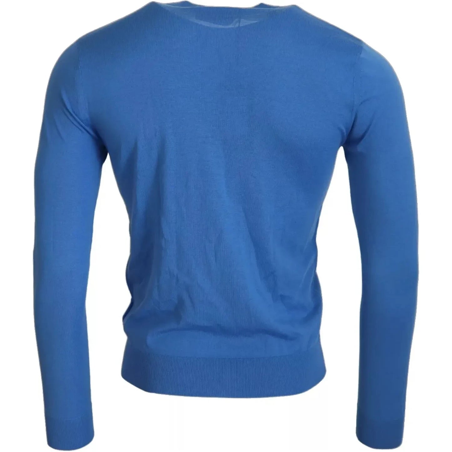 Dsquared² Blue Wool Long Sleeves Crewneck Pullover Sweater Dsquared²