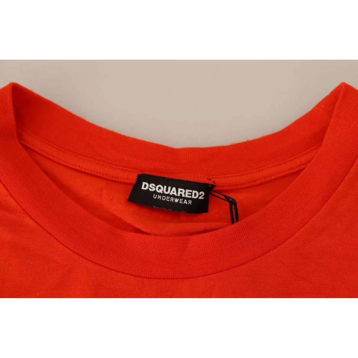 Dsquared² Orange Modal Short Sleeves Crewneck T-shirt Dsquared²