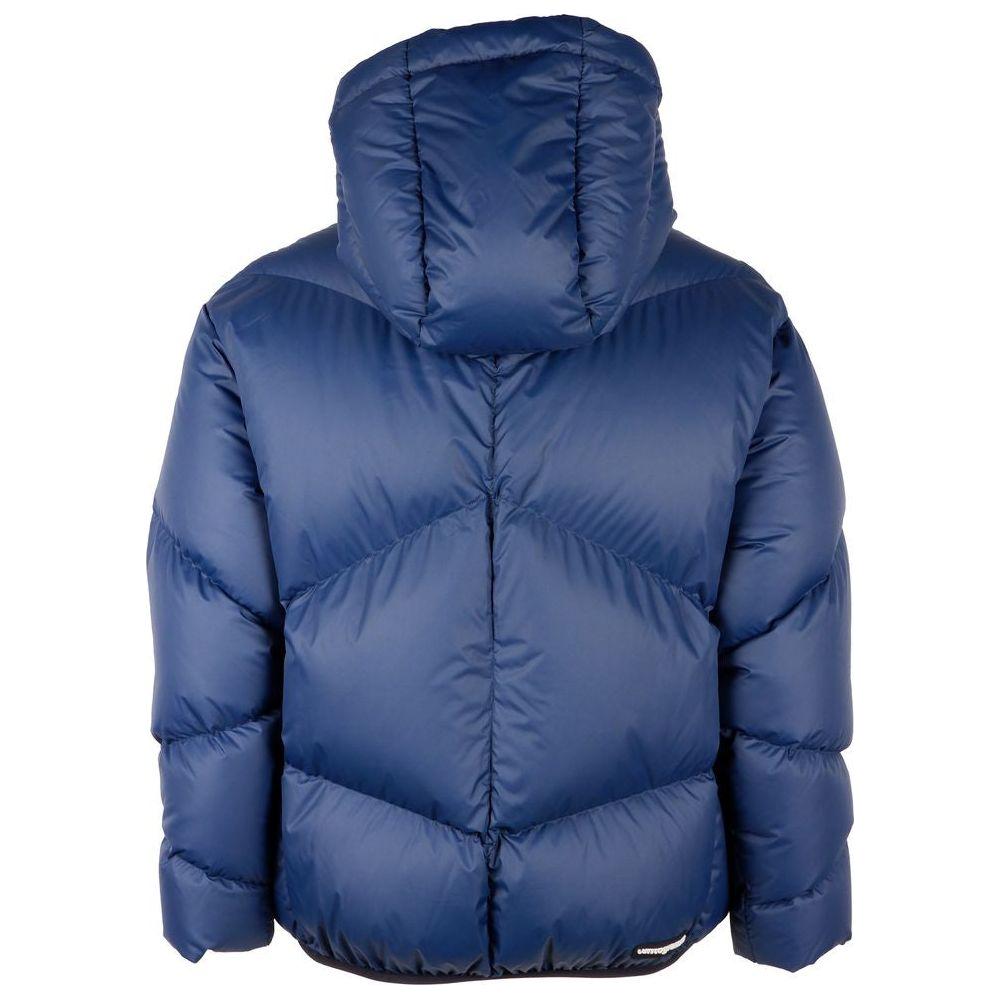 Centogrammi Blue Nylon Women Coat Centogrammi