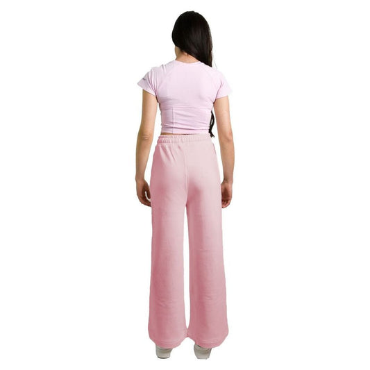 Chic Pink Palazzo Pants with Drawstring