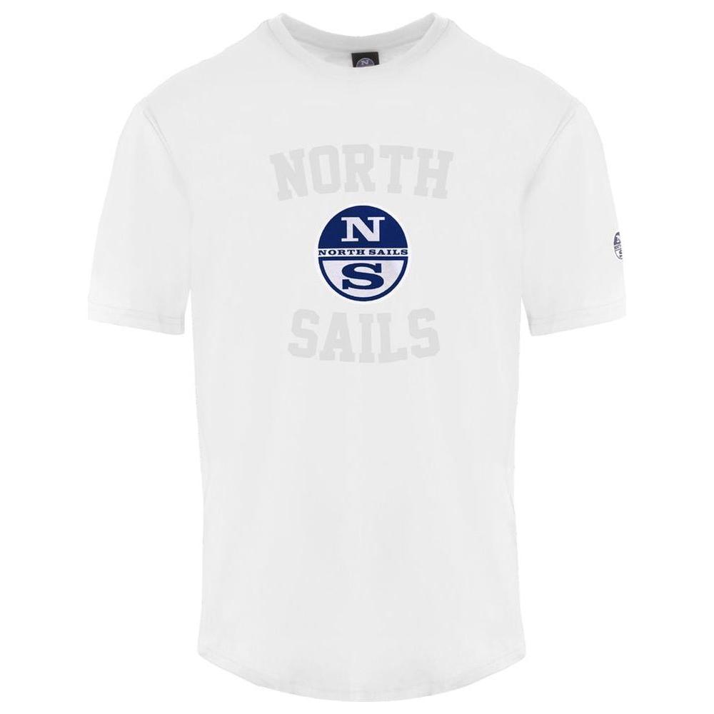 North Sails White Cotton Men's T-Shirt North Sails