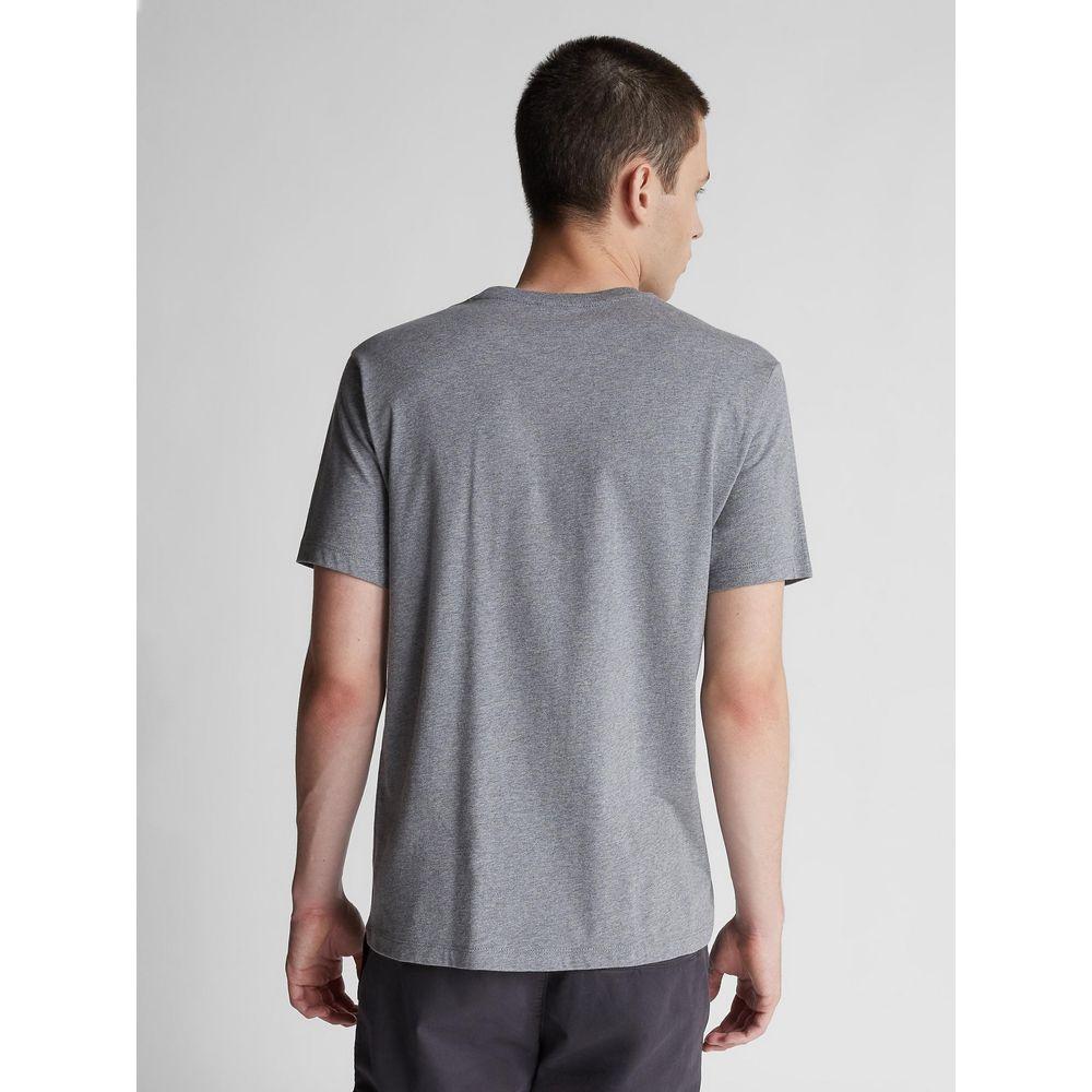 North Sails Gray Cotton Men T-Shirt North Sails