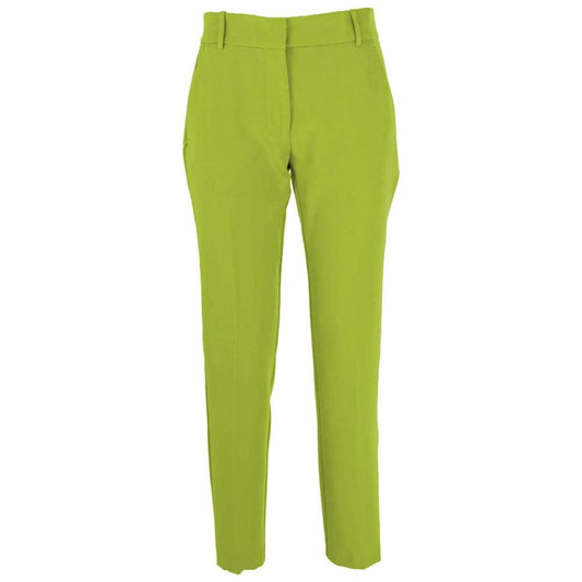 Green Polyester Jeans & Pant