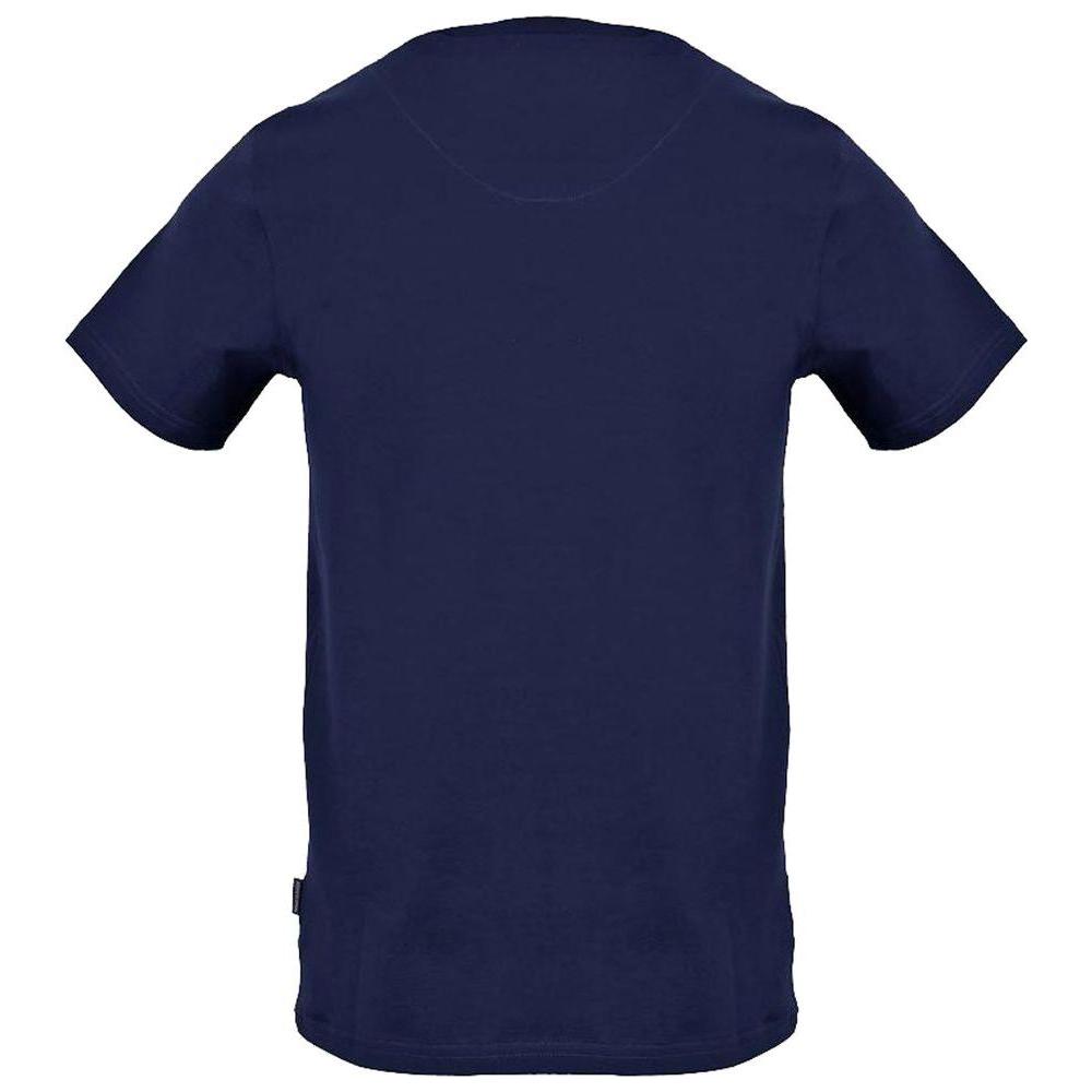 Aquascutum Blue Cotton Men T-Shirt Aquascutum