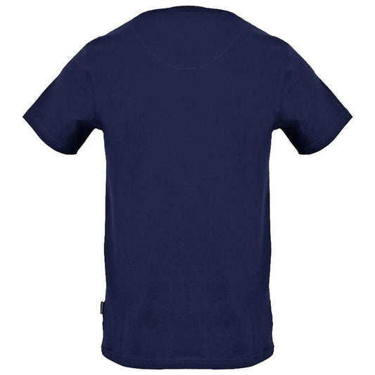 Aquascutum Blue Cotton Men T-Shirt Aquascutum