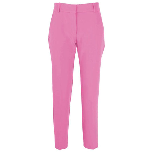 Pink Polyester Jeans & Pant