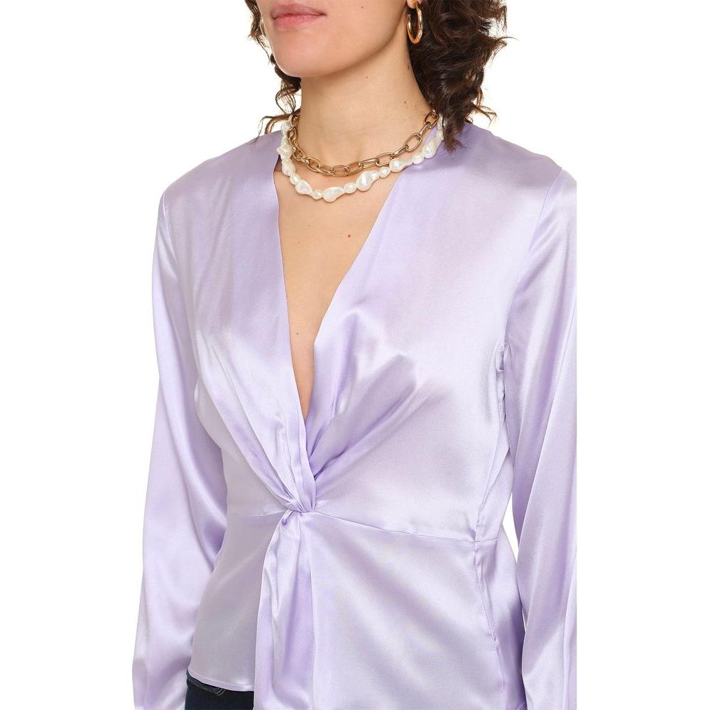 PINKO Lilac Silk Elegance Blouse PINKO