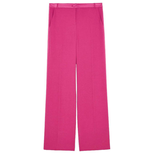 Elegant Fuchsia Palazzo Trousers