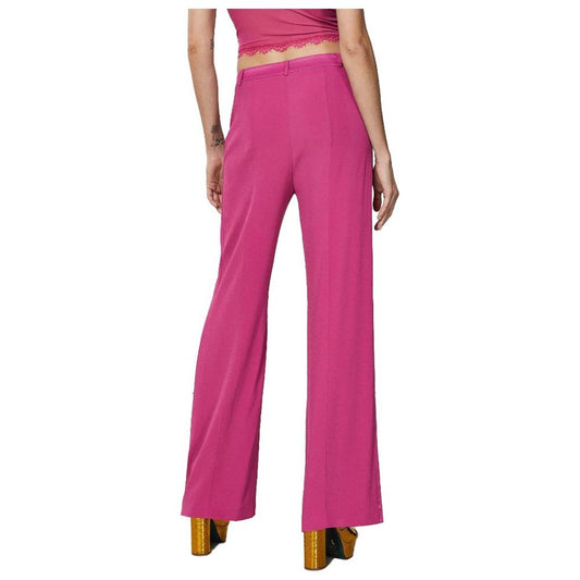 Elegant Fuchsia Palazzo Trousers