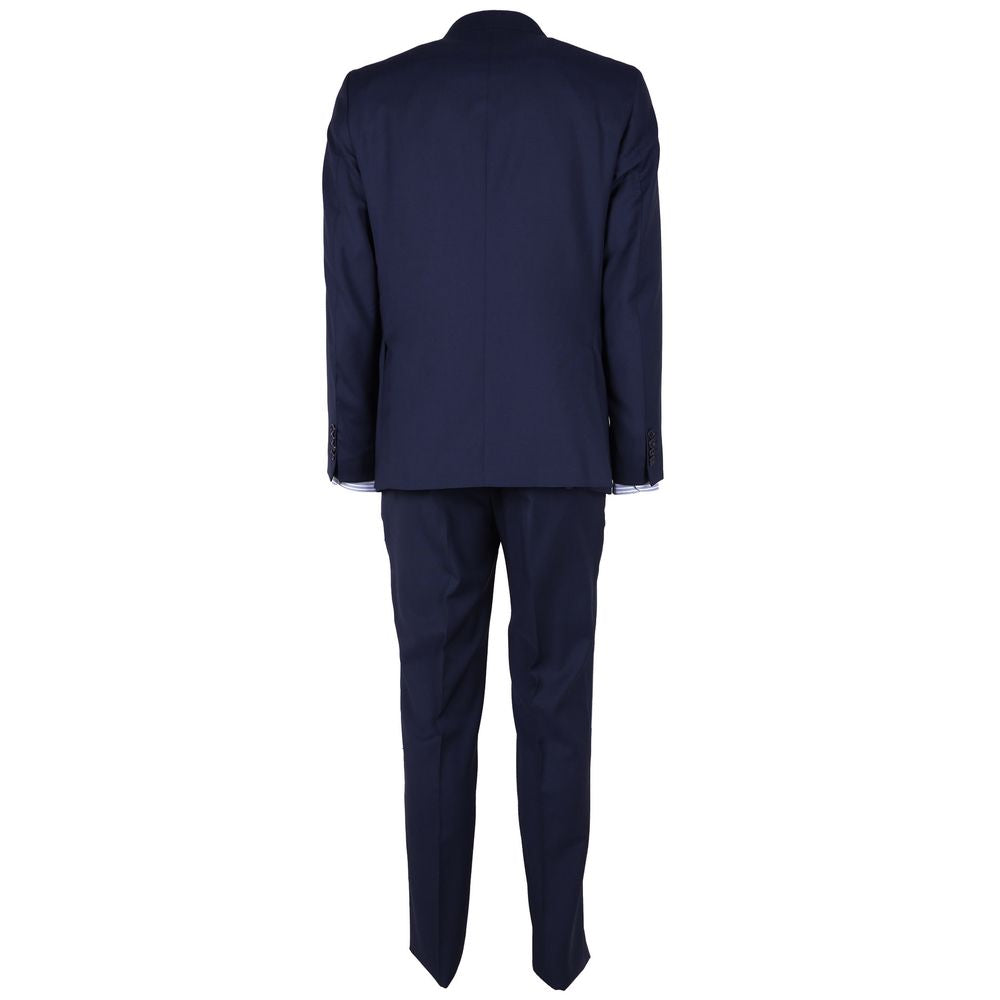 Made in Italy Blue Wool Mens Suit Made in Italy