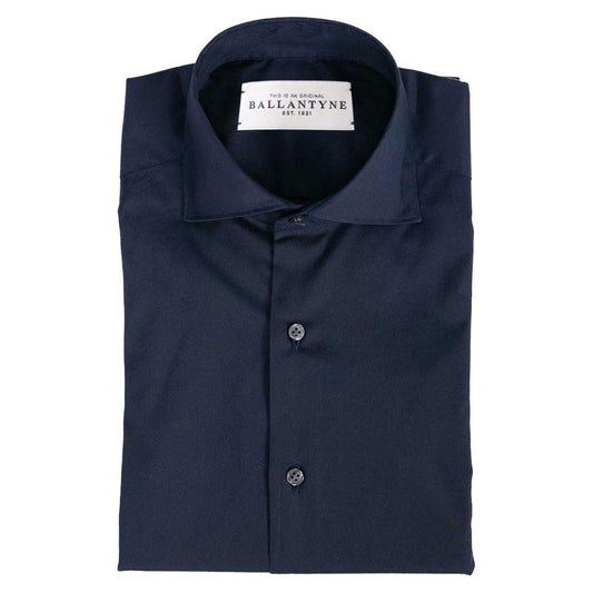 Ballantyne Blue Cotton Mens Shirt Ballantyne