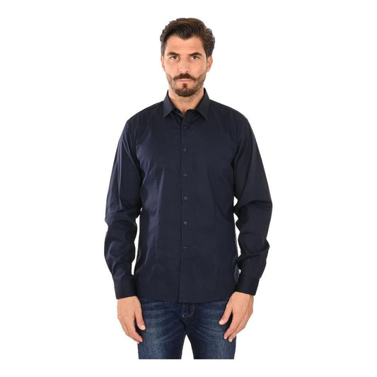 Ballantyne Blue Cotton Mens Shirt Ballantyne