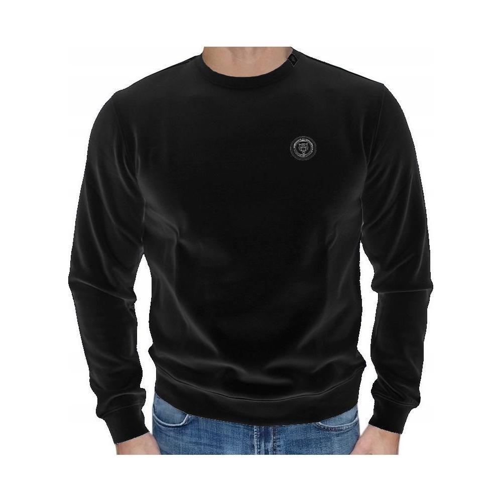 Plein Sport Black Cotton Men Sweater Plein Sport