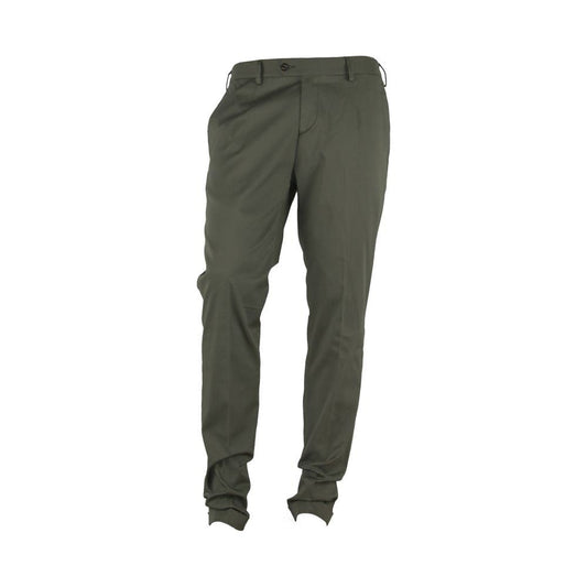 Elegant Green Summer Trousers for Men