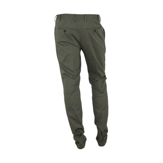 Elegant Green Summer Trousers for Men