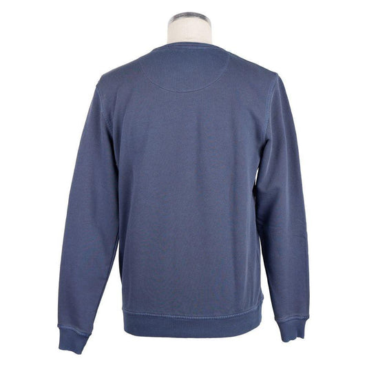 Refrigiwear Blue Cotton Men Sweater Refrigiwear