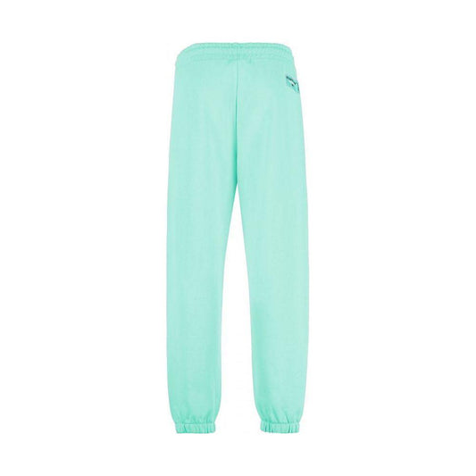 Pharmacy Industry Emerald Cotton Trousers with Logo Detail Pharmacy Industry