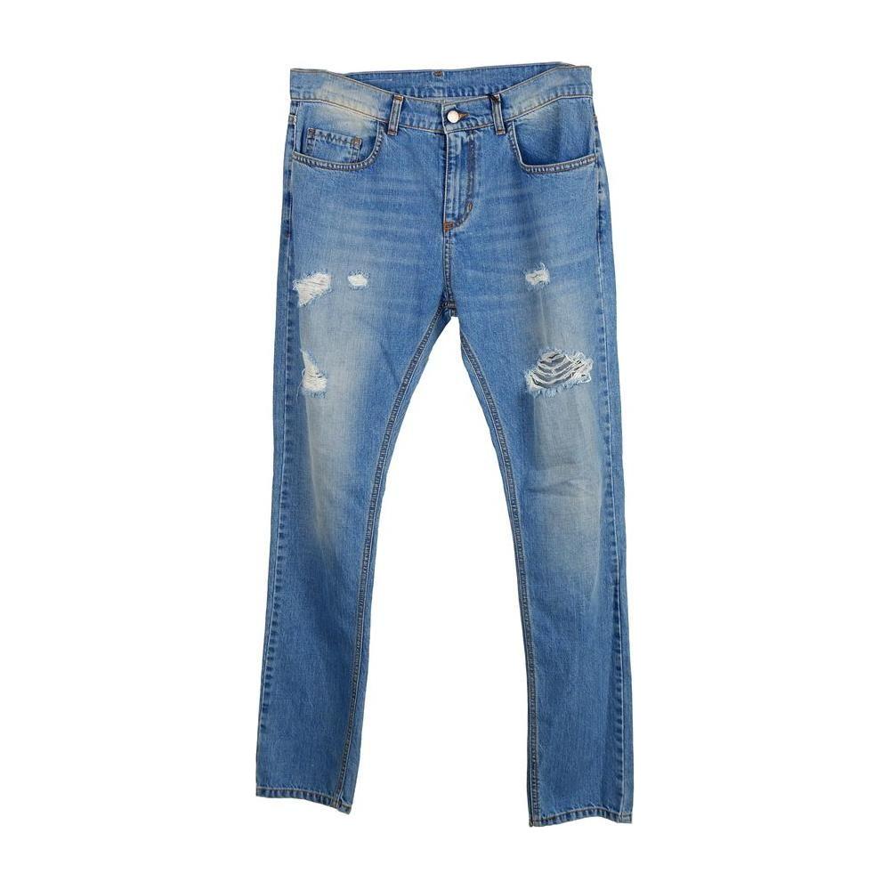 Comme Des Fuckdown Blue Cotton Men's Jeans Comme Des Fuckdown