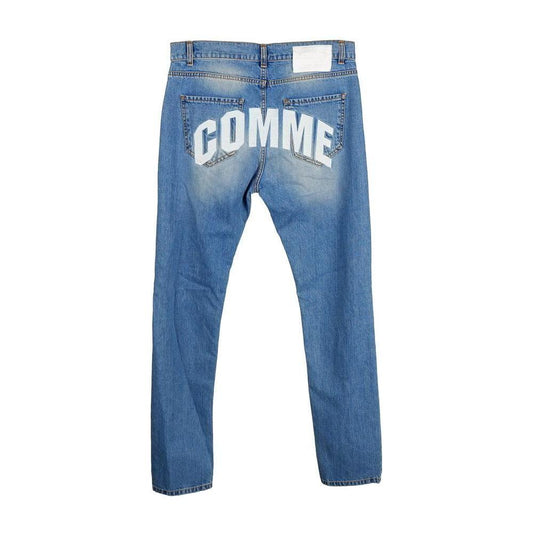 Comme Des Fuckdown Blue Cotton Men's Jeans Comme Des Fuckdown