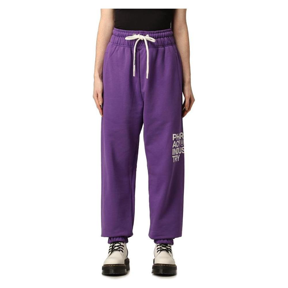 Pharmacy Industry Purple Cotton Women Pant Pharmacy Industry