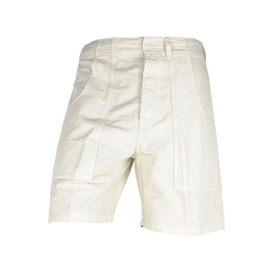 Don The Fuller White Cotton Men's Bermuda Shorts Don The Fuller