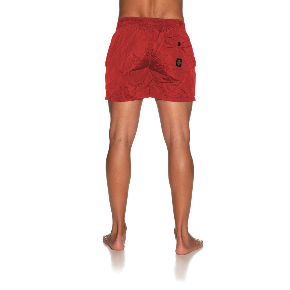 Refrigiwear Red Nylon Men Swimsuit Refrigiwear