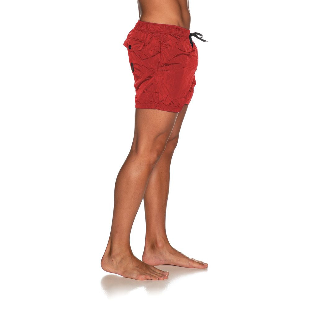 Refrigiwear Red Nylon Men Swimsuit Refrigiwear