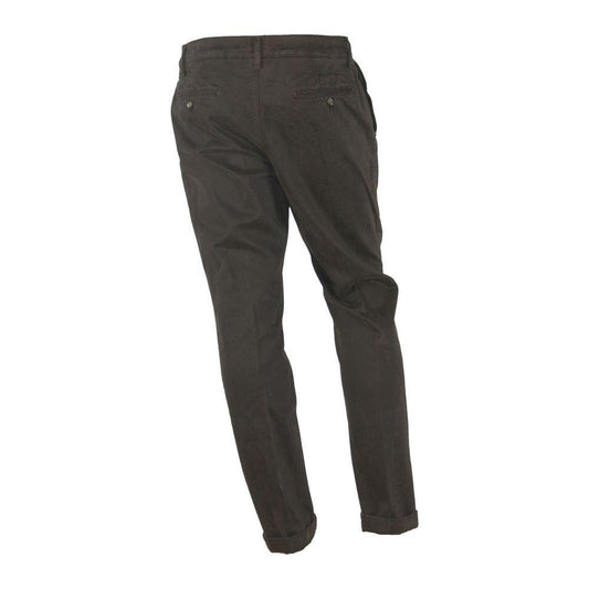 Made in Italy Elegant Brown Winter Trousers Made in Italy