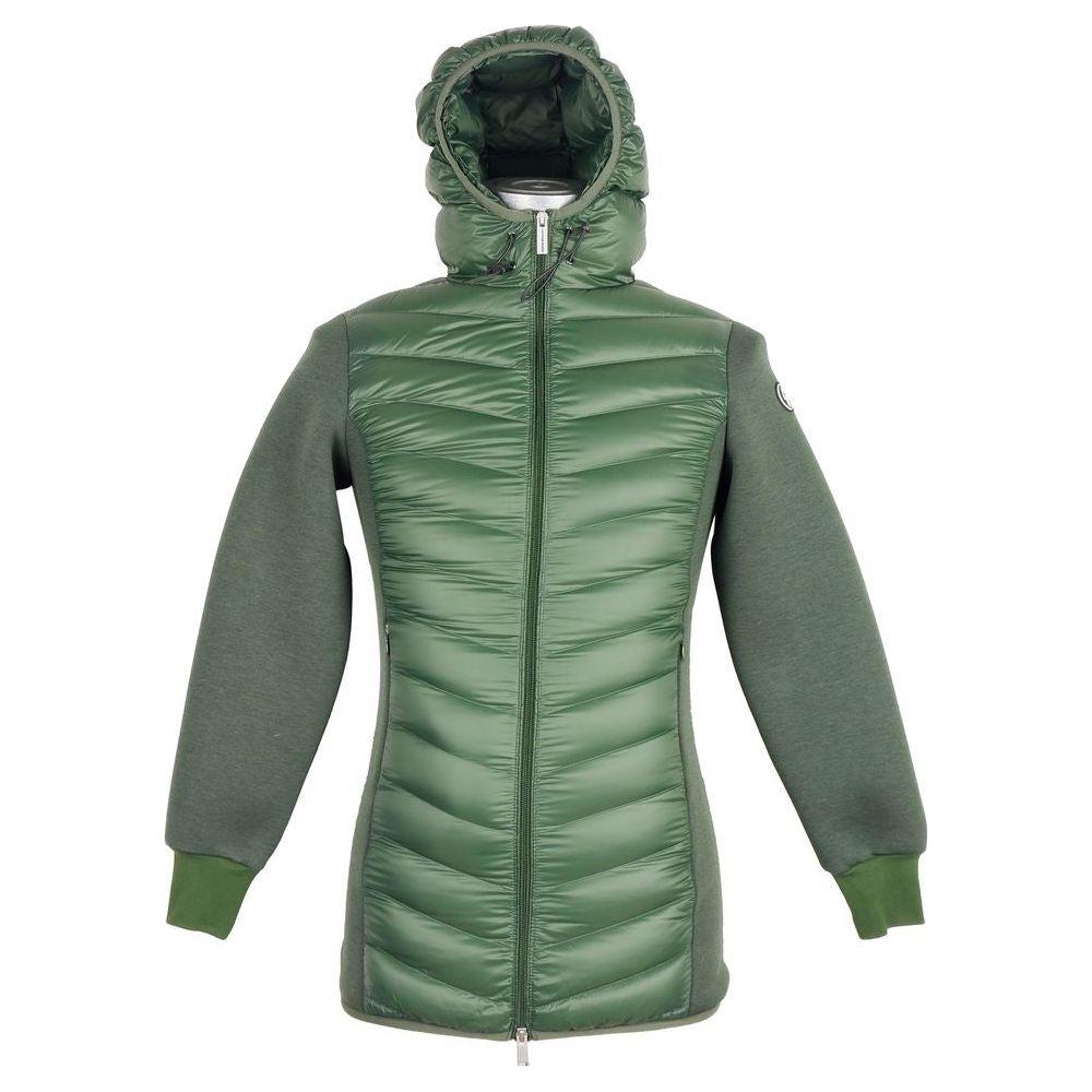 Centogrammi Green Nylon Women Jacket Centogrammi