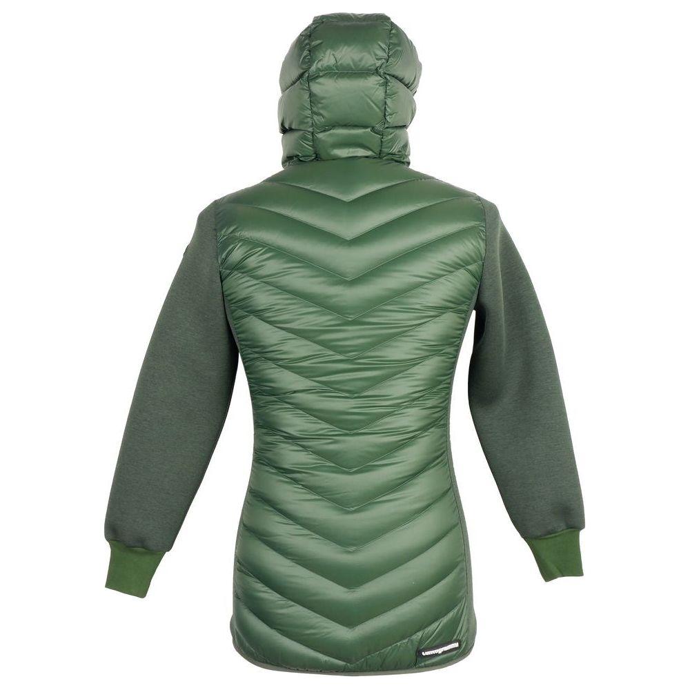 Centogrammi Green Nylon Women Jacket Centogrammi