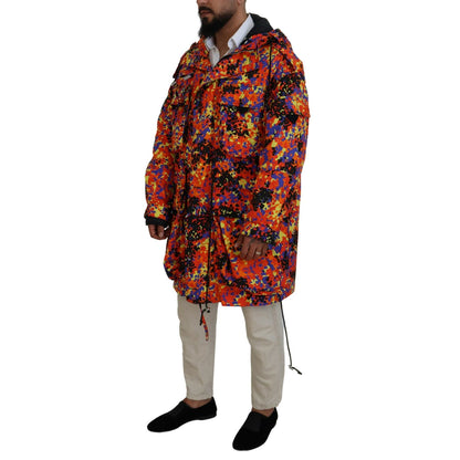 Dsquared² Multicolor Long Hooded Cargo Pocket Coat Jacket 1728,67345645728,Clothing,Dsquared²,IT48 | M,Jackets & Coats - Clothing,Jackets - Men - Clothing,Material: 97% Cotton 3% Elastane,Men,Multicolor,Parkas - Jackets & Coats - Clothing,Preowned / Defec
