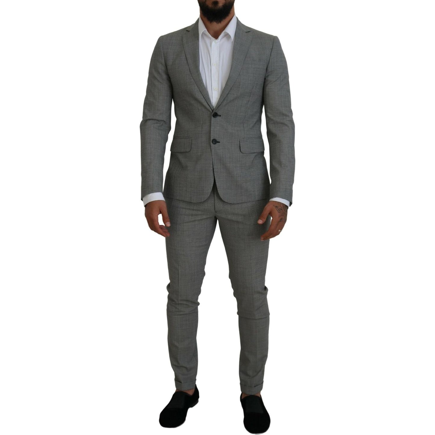 Dsquared² Gray Wool Single Breasted 2 Piece PARIS Suit Dsquared²