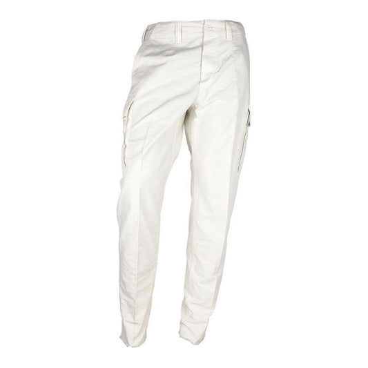 Don The Fuller White Cotton Men's Trouser Jeans & Pants Don The Fuller