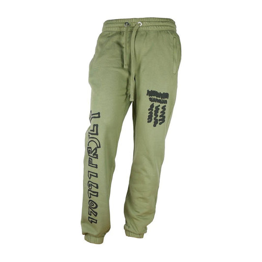 Emerald Allure Cotton Tracksuit Trousers