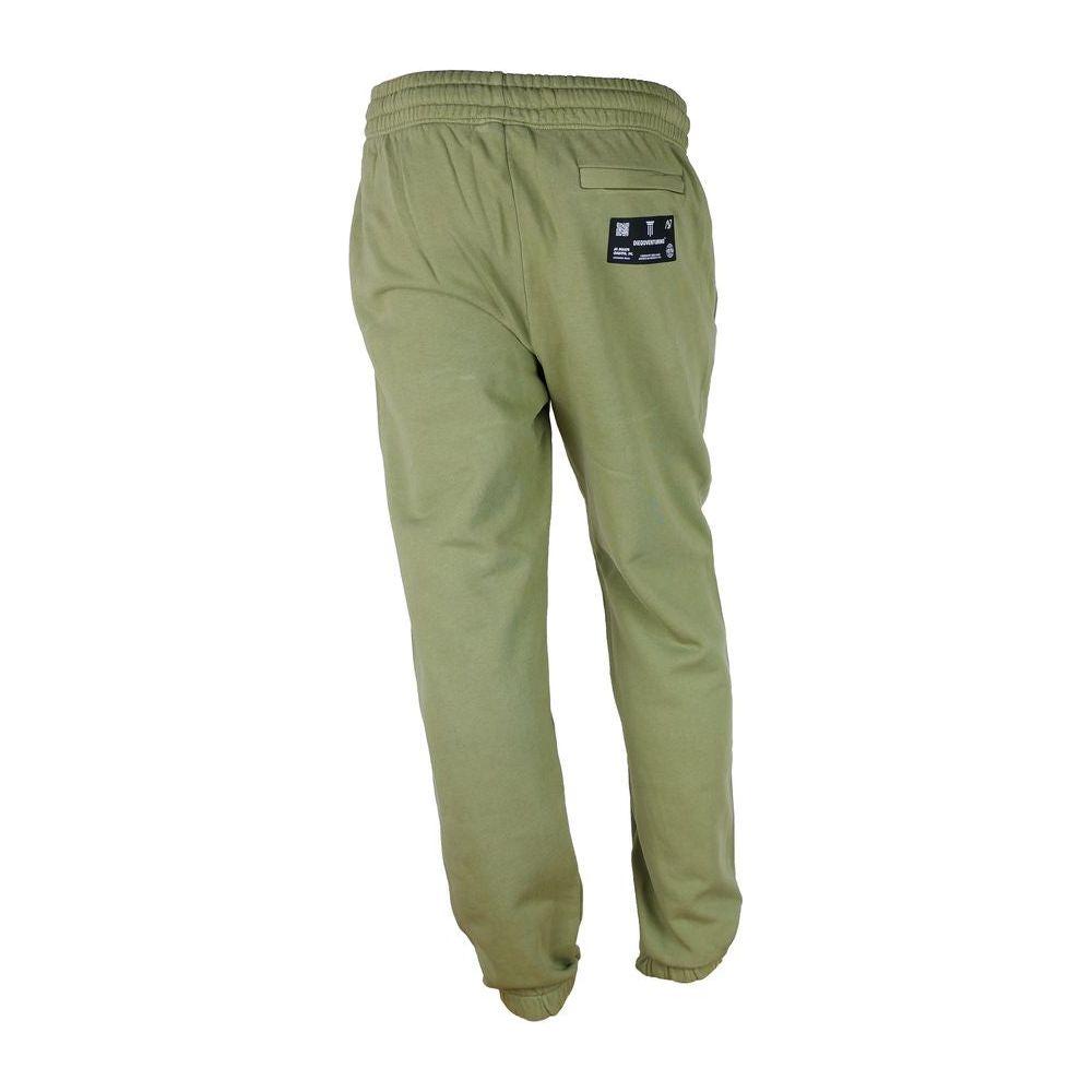 Diego Venturino Green Cotton Men Trouser Diego Venturino