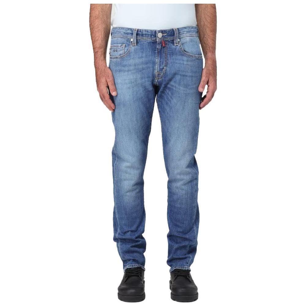 Tramarossa Blue Cotton Men's Jean Tramarossa