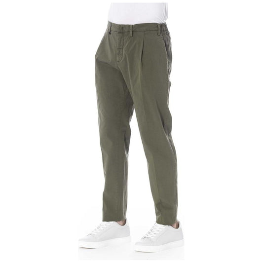 Green Cotton Jeans & Pant