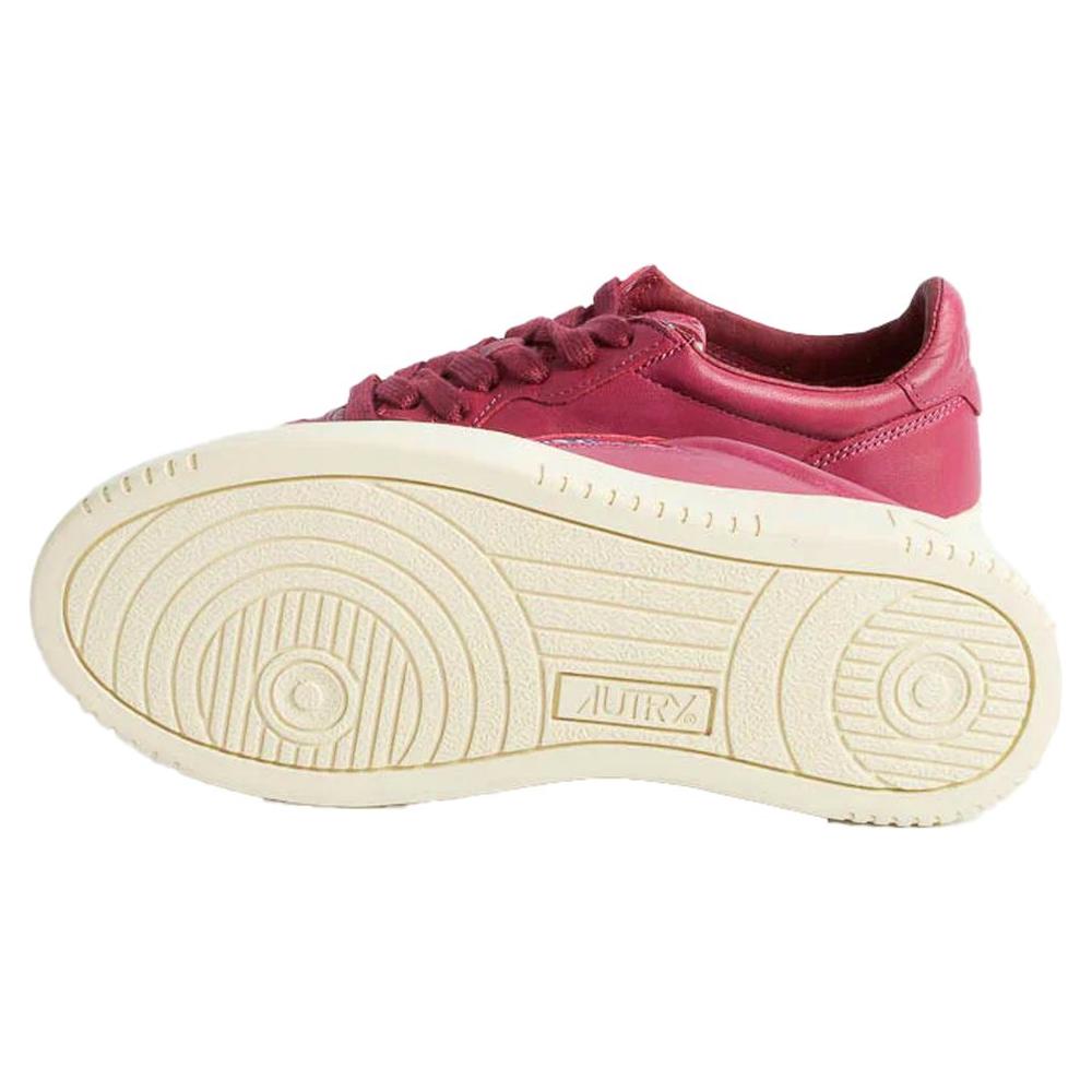 Autry Fuchsia Leather Di Capra Sneaker Autry